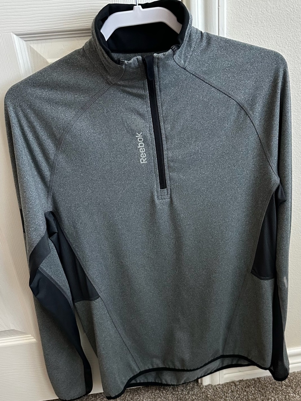 Reebok Men’s Charcoal Gray Half-Zip Performance Pullover